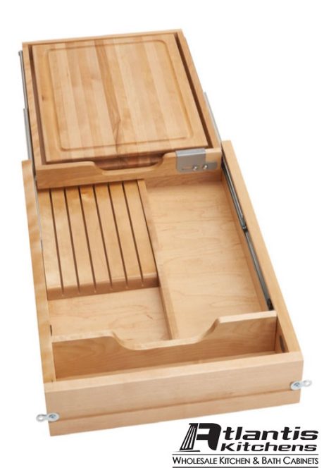Allure Cutting Board and Knife Drawer