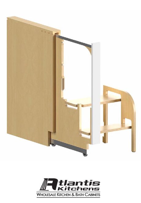 Allure Step Stool Pull Out in Cabinet